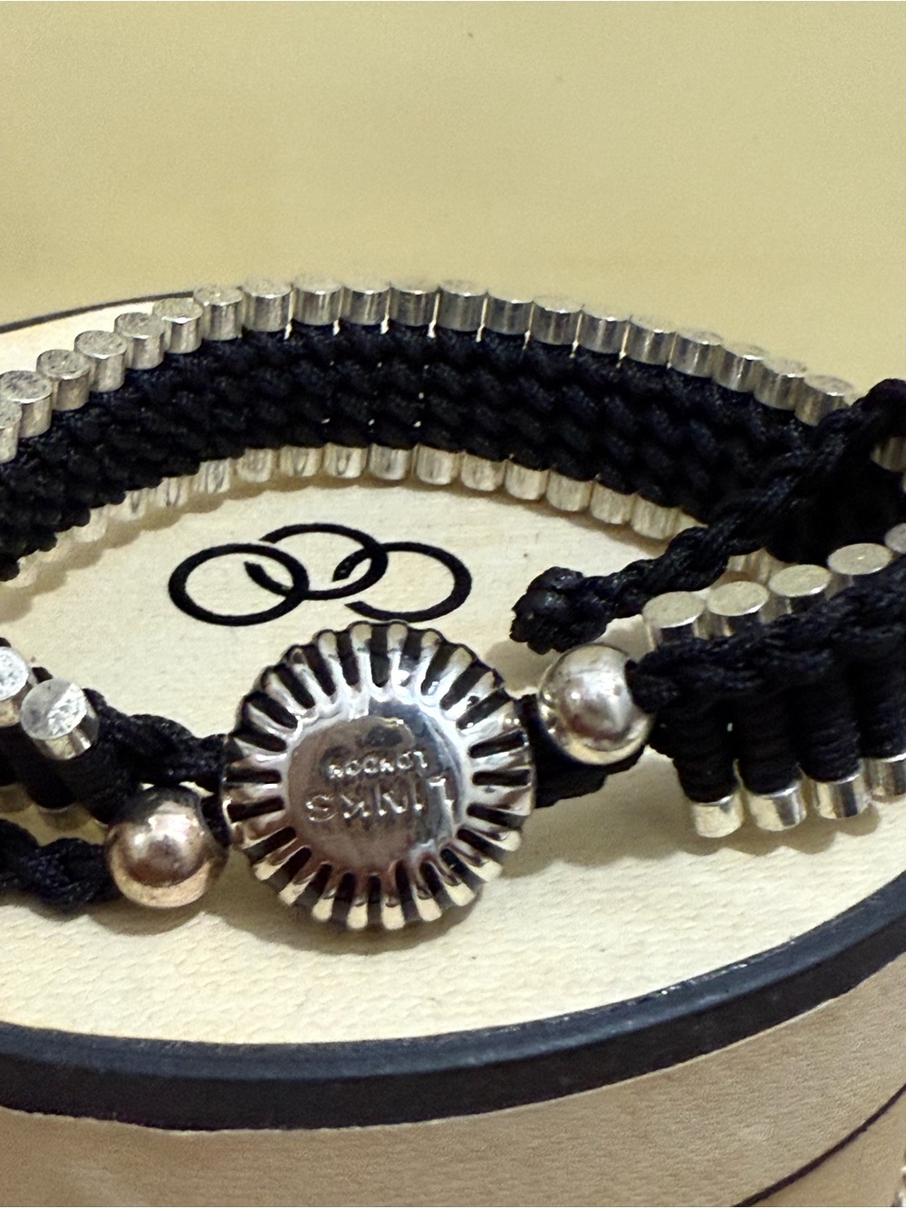 Links of London Black and .925 Silver Bracelet New in Box - Picture 4 of 4